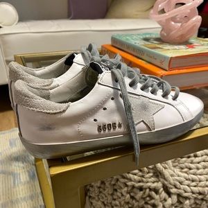 Metallic Silver Golden Goose